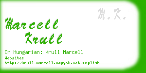 marcell krull business card